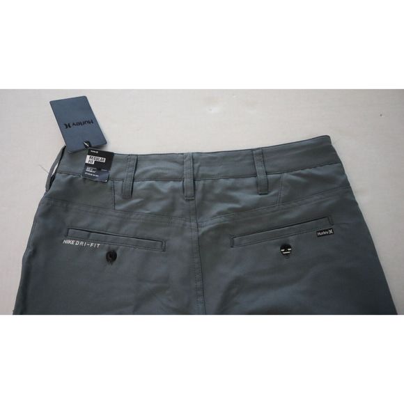 Hurley 981307-K26 Boy's Sz 14 Cool Gray Dri-FIT Chino Shorts - Picture 4 of 7